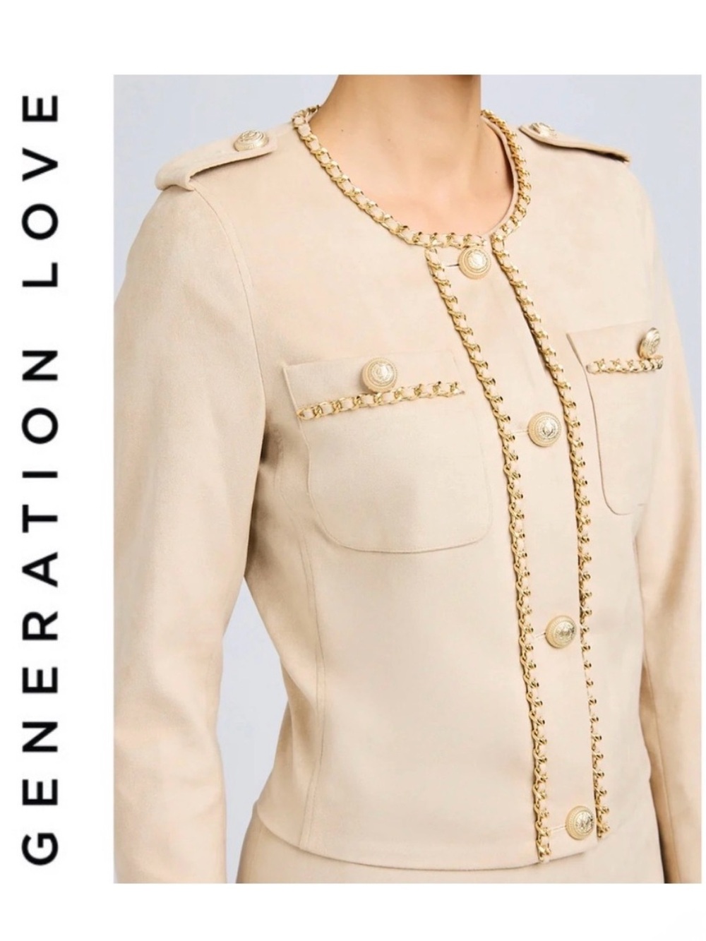 Generation Love Fiorella Vegan Suede Jacket